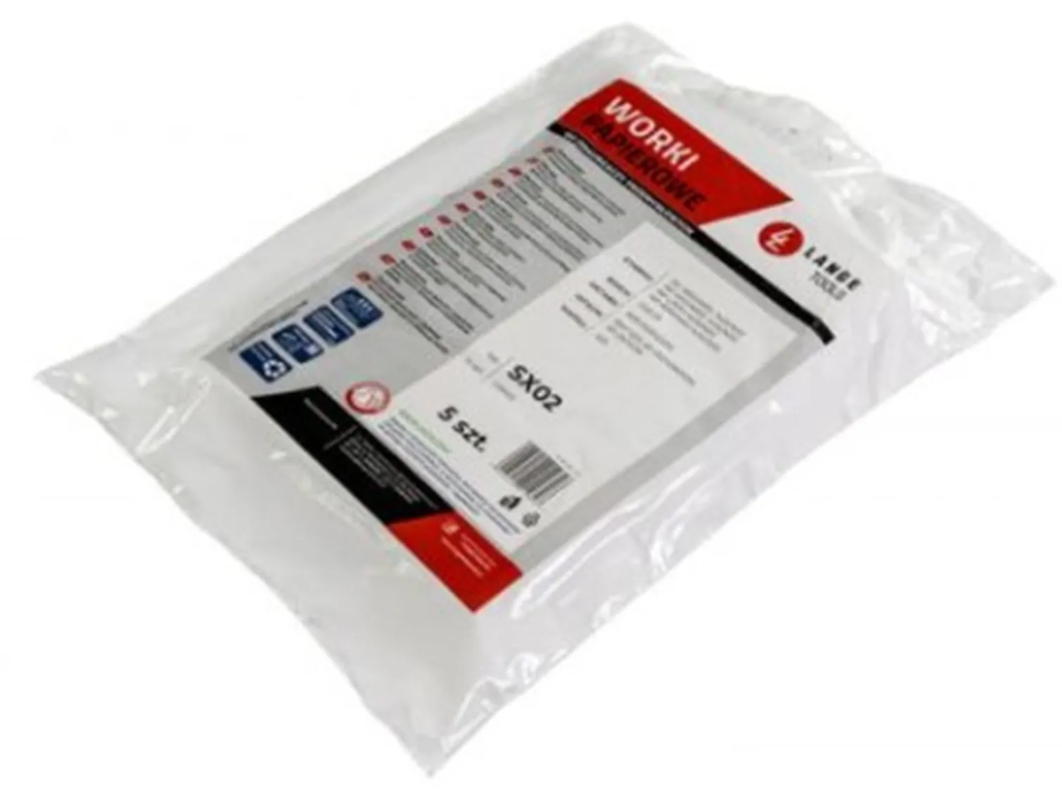 Worki papierowe do odkurzaczy Starmix 25/35l. 5 szt. Lange Tools L1SX02