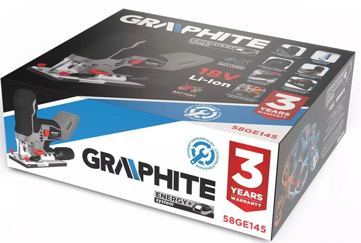Wyrzynarka Graphite Energy + 58GE145