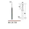 Wysokiej klasy frez wykonany ze stali HM o średnicy 1mm Proxxon PR28758