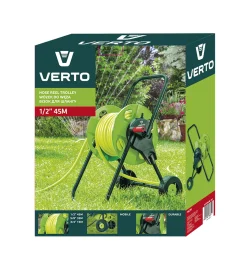 Wózek na wąż ogrodowy 1/2" 45 m Verto 15G791