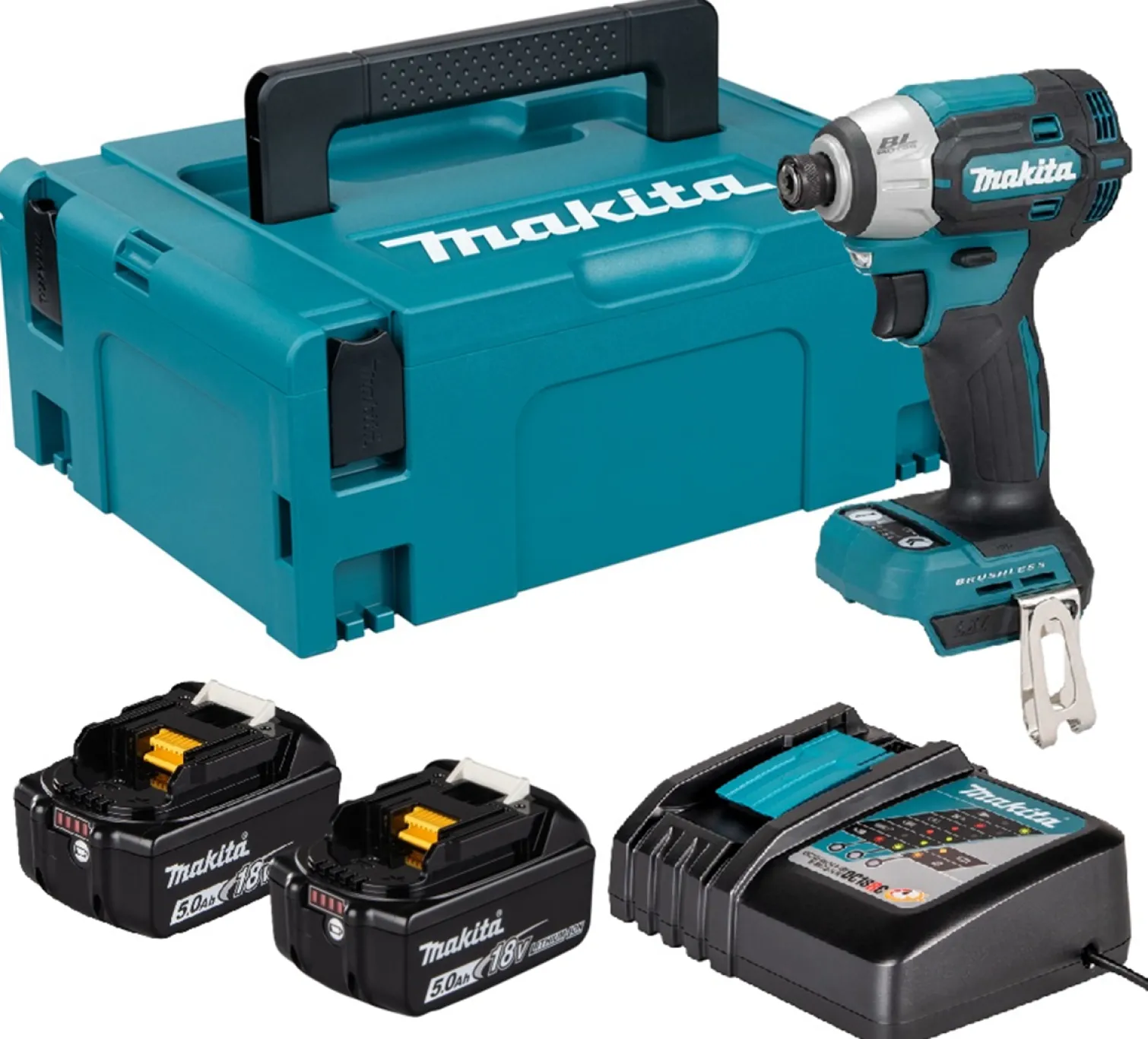 Zakrętarka udarowa Makita DTD201RTJ 2x5.0Ah