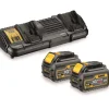 Zestaw ładowarka i akumulatory 54/18V 2.0/6.0Ah DeWalt FLEXVOLT DCB132T2