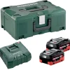 Zestaw 2 akumulatorów 18V LiHD 5.5Ah i ładowarki ASC Ultra w MetaLoc Metabo 685077000