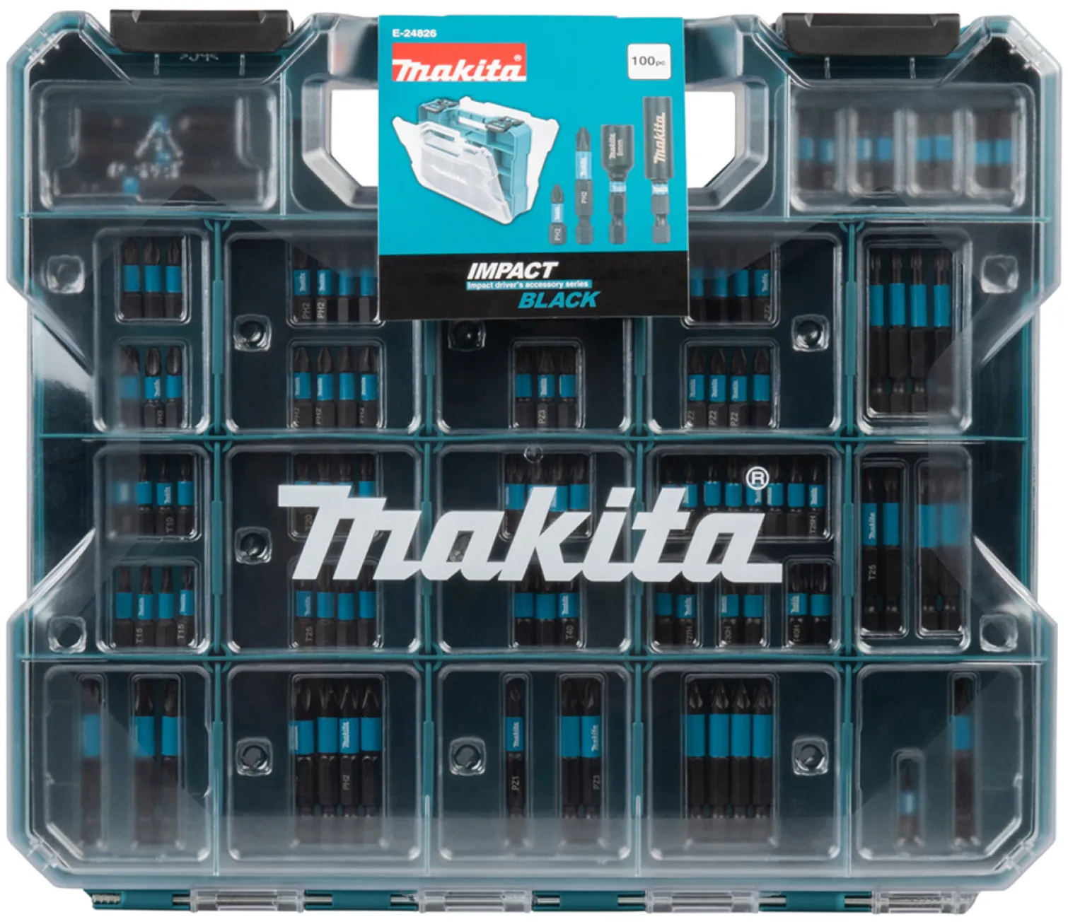 Zestaw bitów i nasadek 100szt. Makita E-24826