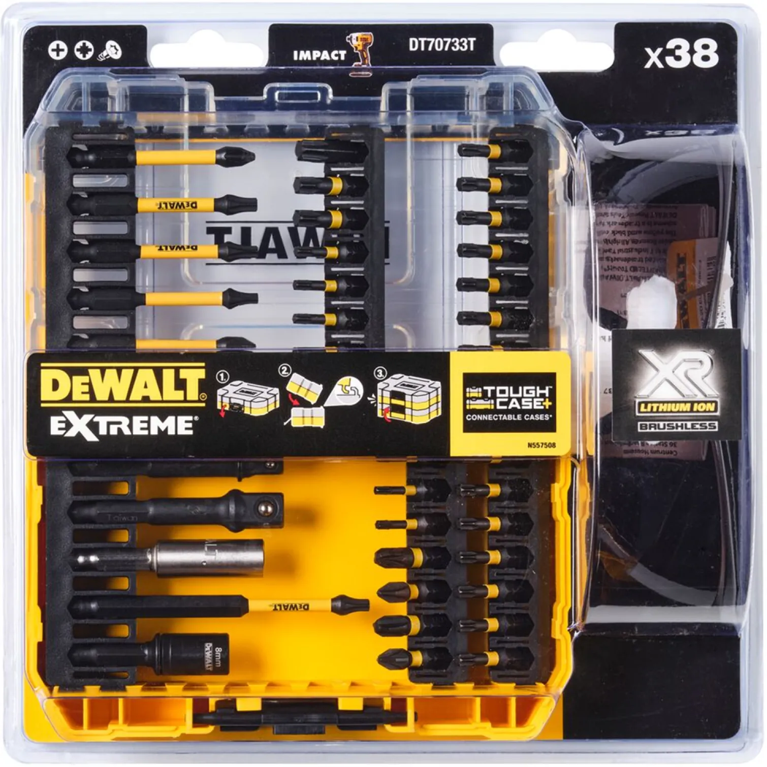 Zestaw bitów udarowych FLEXTORQ, 38szt. DeWalt DT70733T-QZ