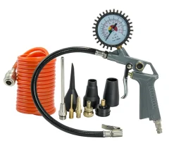 Zestaw do pompowania: pistolet z manometrem, wąż PE 3m, adaptery Pansam A532008