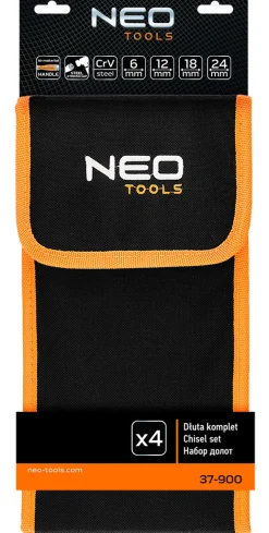 Zestaw 4 dłut w etui Neo 37-900