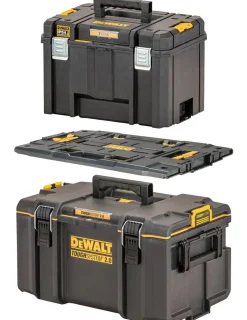 Zestaw dwóch skrzyń z adapterem DeWalt TOUGHSYSTEM DWST08017-9