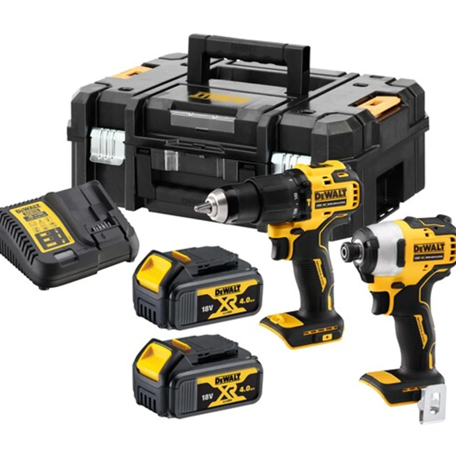 Zestaw elektronarzędzi 18V DeWalt XR DCK2062M2T 2x4.0Ah