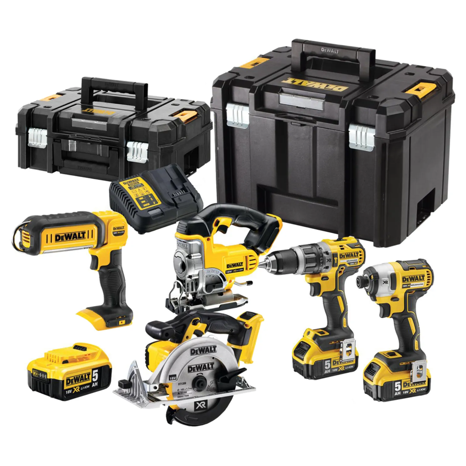 Zestaw elektronarzędzi 18V DeWalt XR DCK551P3T 3x5.0Ah