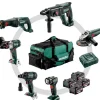 Zestaw elektronarzędzi 18V Metabo CAS Combo Set Construction 6.1 4x4.0Ah