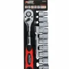Zestaw kluczy nasadowych 1/2" z grzechotką, 12 elementów Awtools AW39013