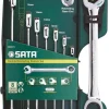 Zestaw kluczy płasko-oczkowych z grzechotką Gearwrench (8szt) Sata S08007A