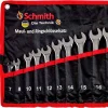 Zestaw kluczy płasko-oczkowych 12szt. Schmith SQKPO-01
