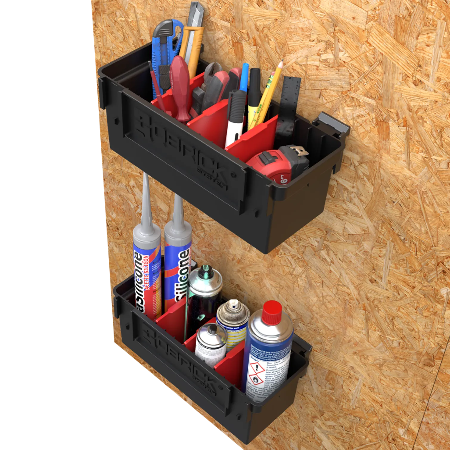 Zestaw modułowych pojemników Qbrick System Custom Deep Modular Bin Set