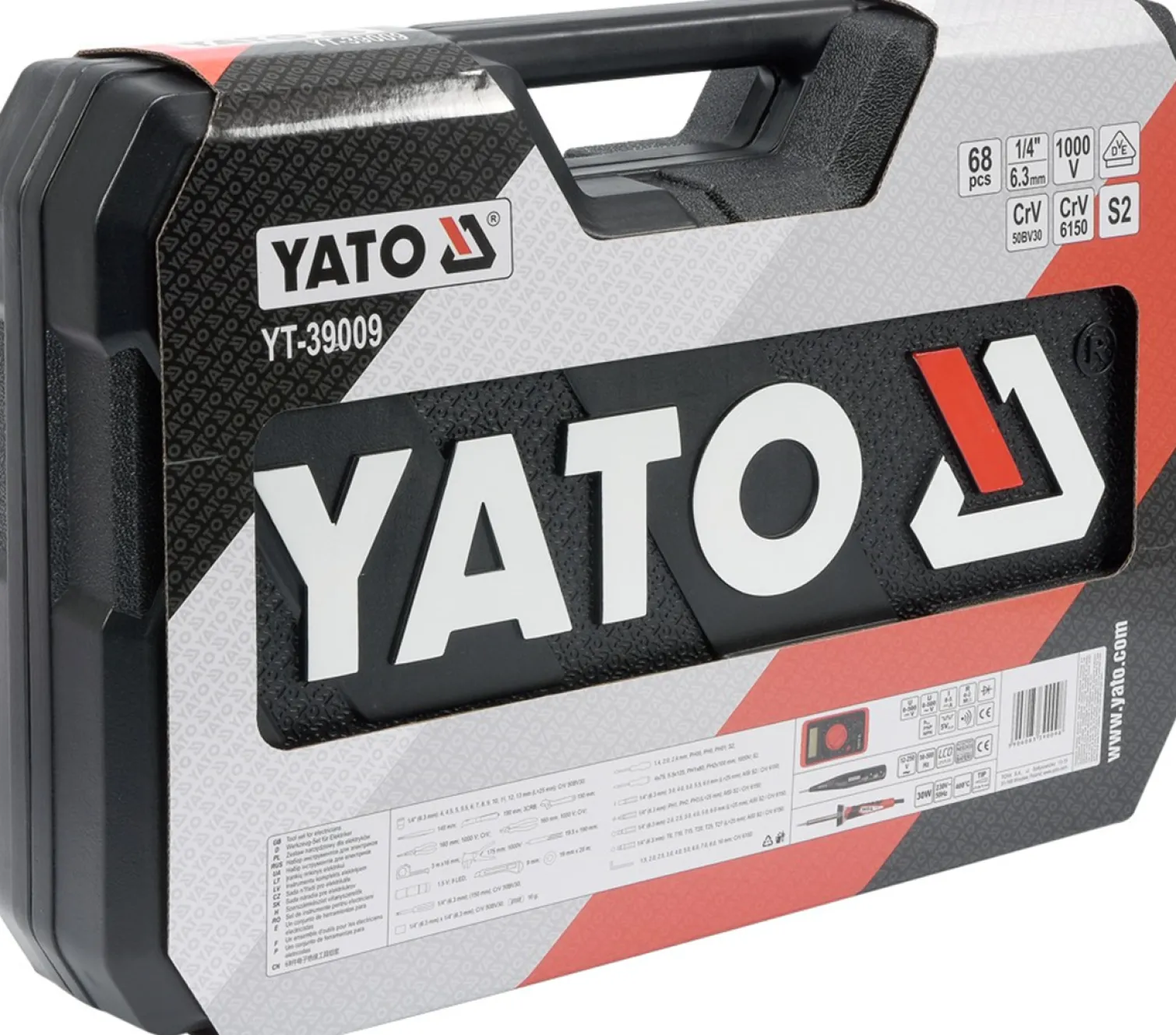 Zestaw narzędzi dla elektryków, 68 elementów Yato YT-39009