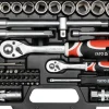 Zestaw narzędziowy 1/2" 72szt. Yato YT-38782