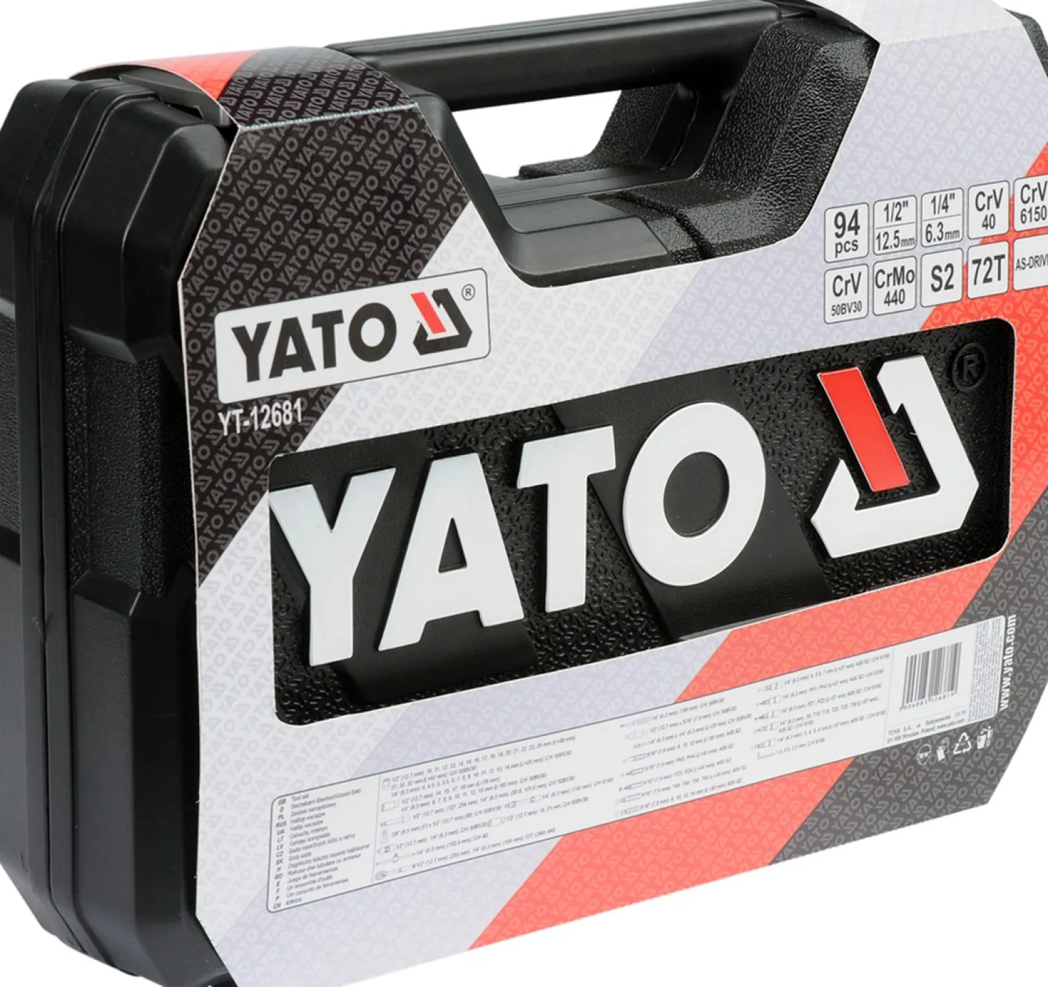 Zestaw narzędziowy (94szt.) Yato YT-12681