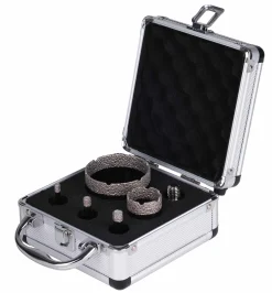Zestaw otwornic diamentowych 6, 8, 10, 35 i 68mm + adapter HEX-M14 Schmith SQOD-M14-5