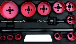 Zestaw otwornic uniwersalnych 15 części 19-76 mm Yato YT-3381