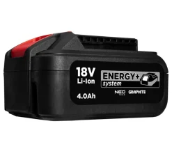 Zestaw startowy 18V: Akumulator 2x4,0Ah + ładowarka Graphite Energy+ 58GE134