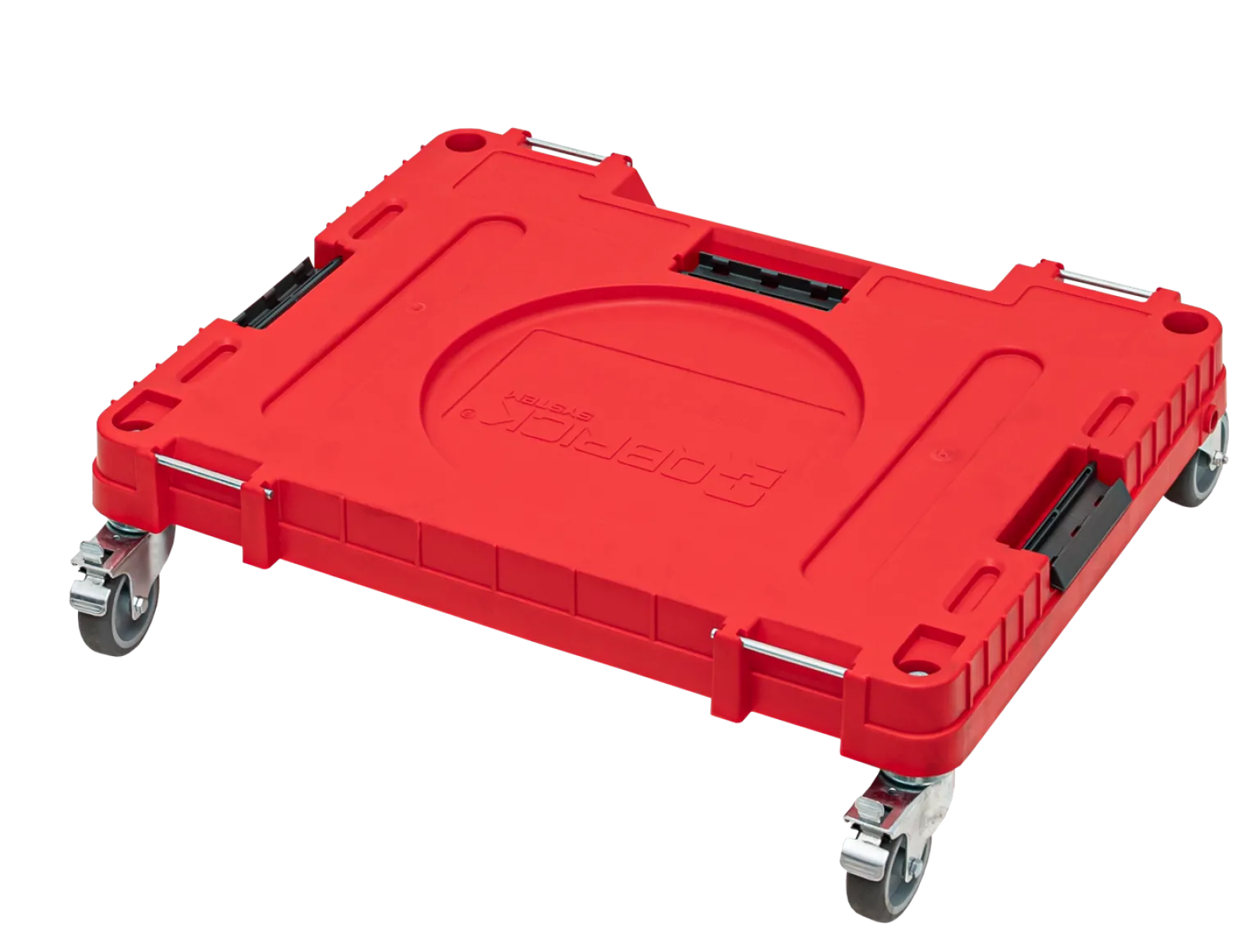 Zestaw szuflad na platformie kołowej Qbrick System ONE 2.0 WORKSHOP DRAWERS SET nr 7 RED Ultra HD Custom