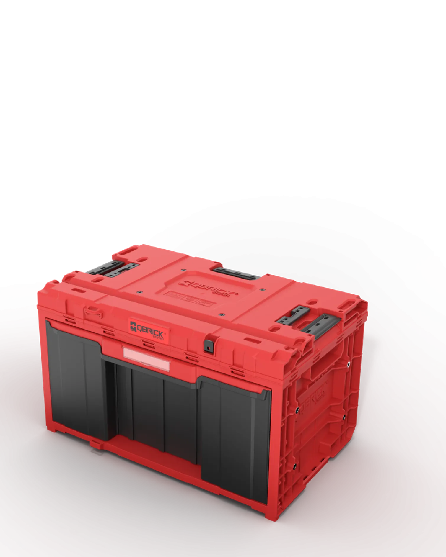 Zestaw szuflad na platformie kołowej Qbrick System ONE 2.0 WORKSHOP DRAWERS SET nr 7 RED Ultra HD Custom