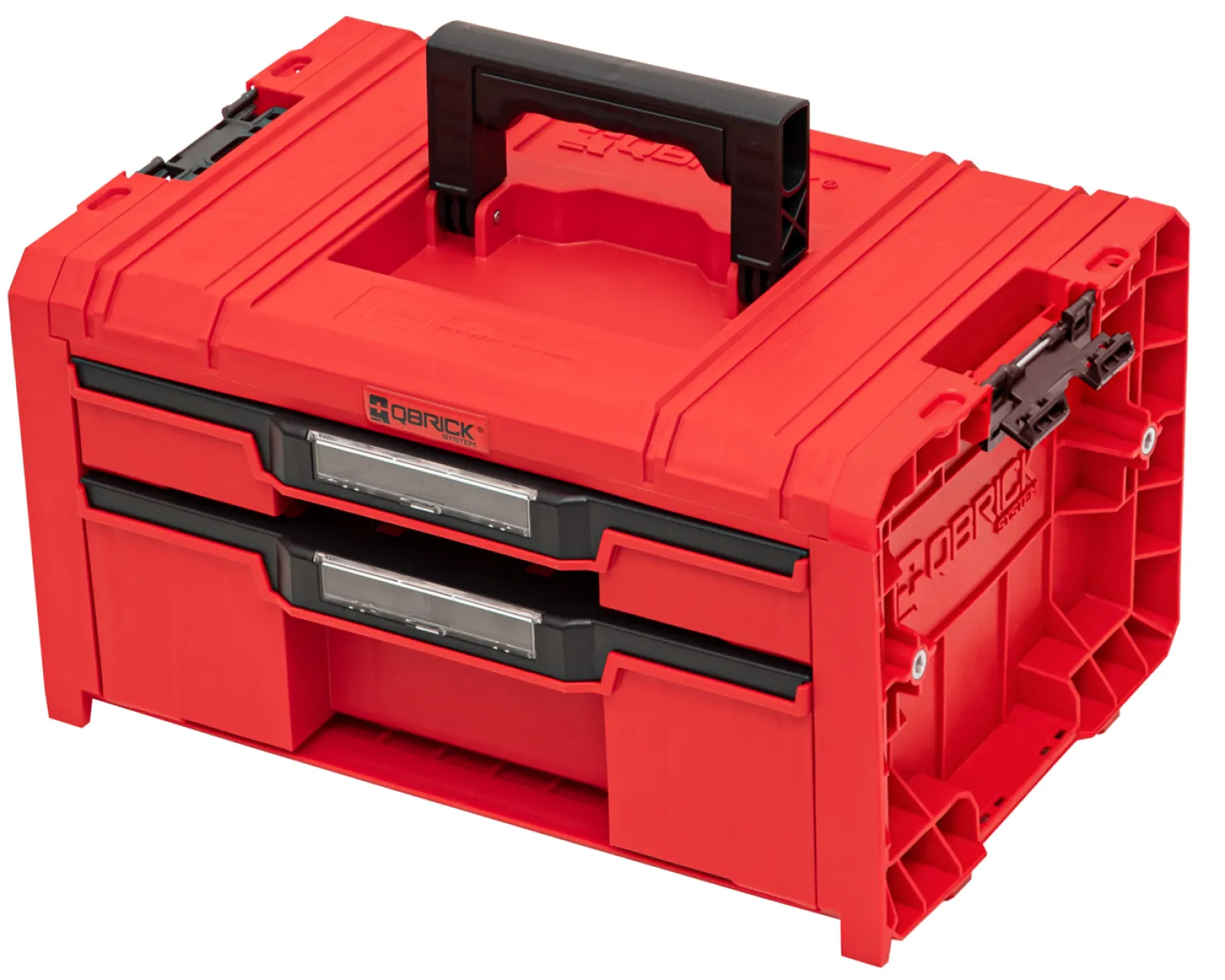 Zestaw szuflad na platformie kołowej Qbrick System PRO 2.0 DRAWER SET EXPERT RED Ultra HD Custom