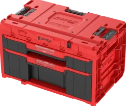 Zestaw szuflad na platformie kołowej Qbrick System ONE 2.0 WORKSHOP DRAWERS SET nr 5 RED Ultra HD Custom