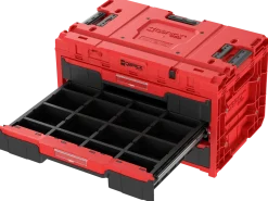 Zestaw szuflad na platformie kołowej Qbrick System ONE 2.0 WORKSHOP DRAWERS SET nr 5 RED Ultra HD Custom