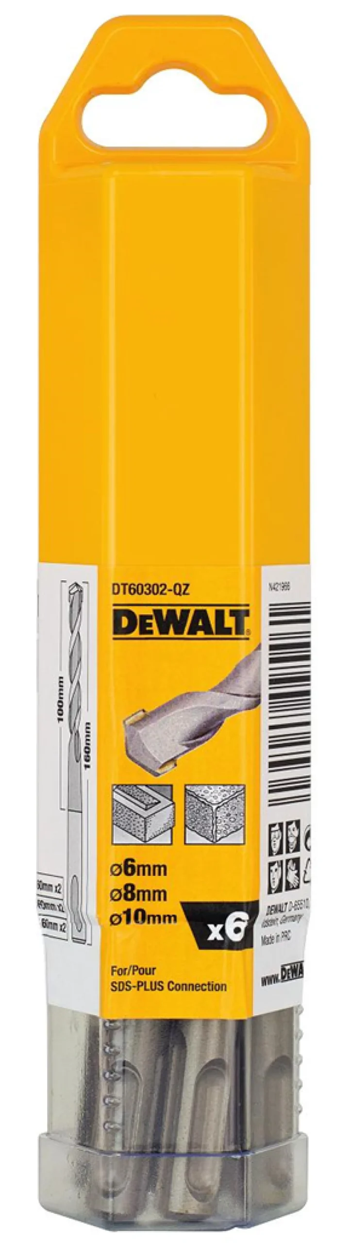 Zestaw wierteł do betonu DeWalt DT60302