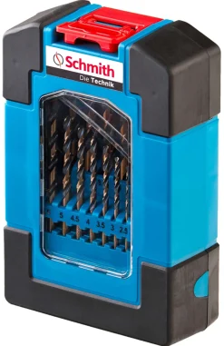 Zestaw wierteł do metalu HSS pro 19szt. Schmith SQWMP-01