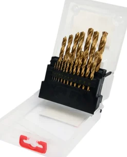 Zestaw wierteł do metalu 1-10mm HSS-TiN 19szt. Yato YT-44675