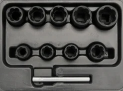 Zestaw wykrętaków do śrub 3/8" 10 częściowy Yato YT-0603