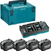 Zestaw zasilający Makita XGT 4xBL4080F+DC40RB