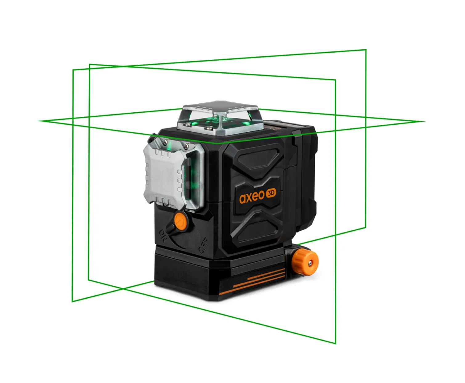 Zielony laser krzyżowy płaszczyznowy 3x360° Geo-Fennel AXEO 3D