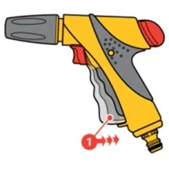 Zraszacz pistoletowy prosty 3-funkcyjny Jet Spray Plus Hozelock 2682