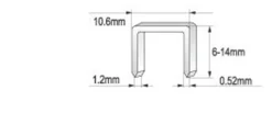 Zszywacz młotkowy 6 - 10 mm /1,2/ Yato YT-7004