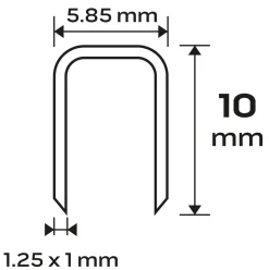 Zszywki galwanizowane GA18, Typ 90 (4K), 10mm, 4000 Neo 14-620